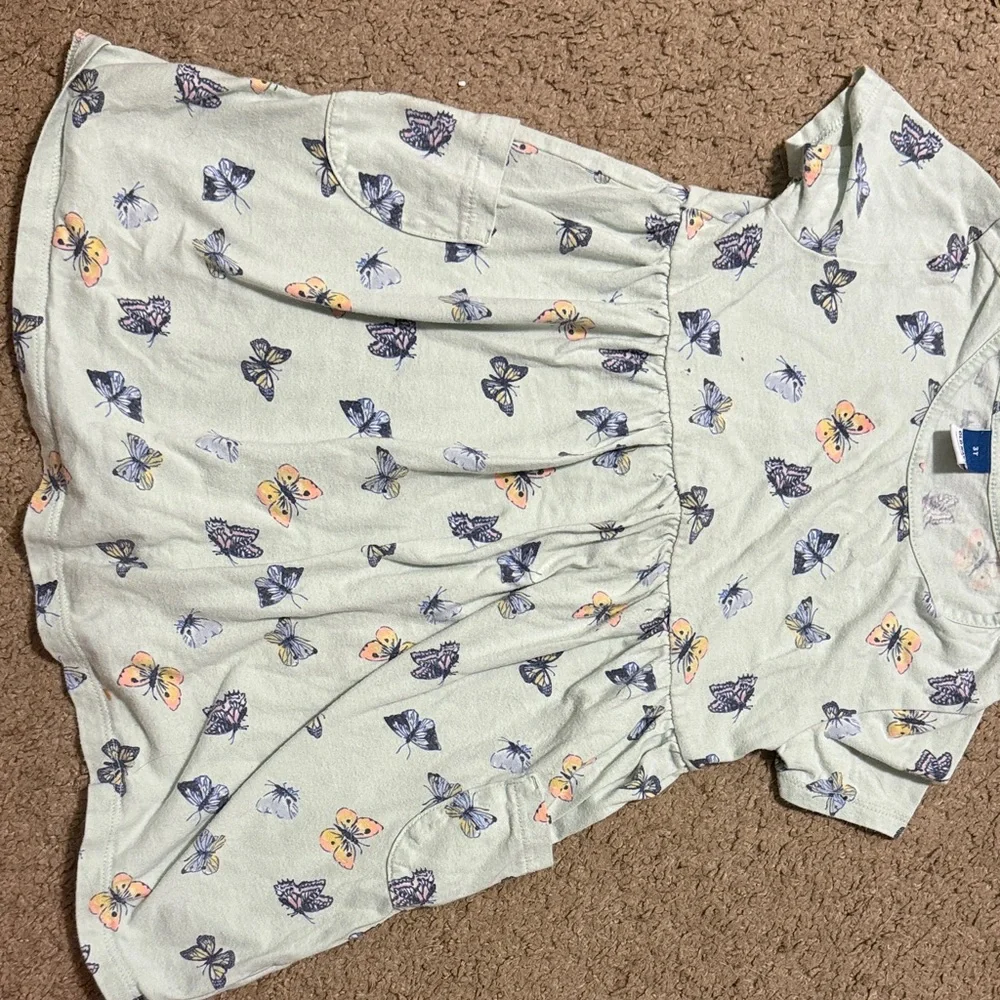 Old Navy Mint Green Butterfly Skater Skirt